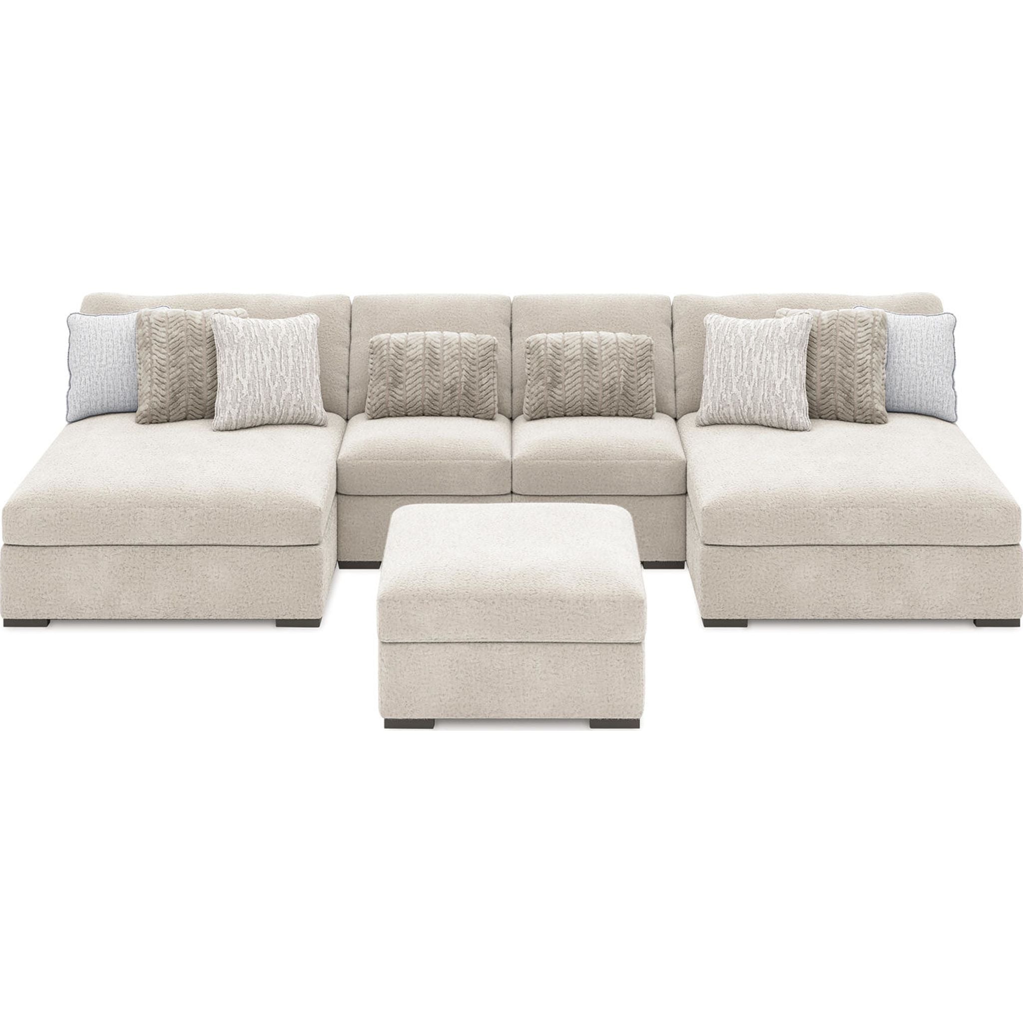 Cuddle Plush 4 Piece Modular Sectional with Dual Chaise