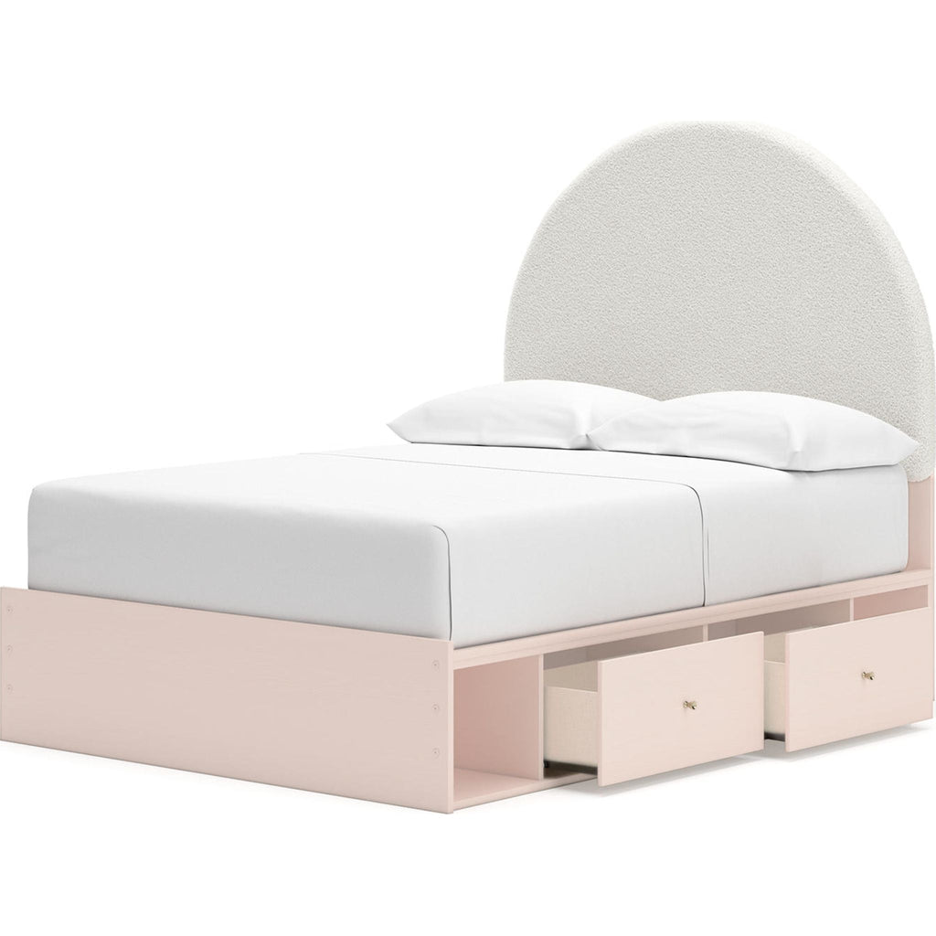 Wistenpine Full Storage Bed - Blush