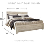 Bellaby 5 Piece King Panel Bedroom - Whitewash