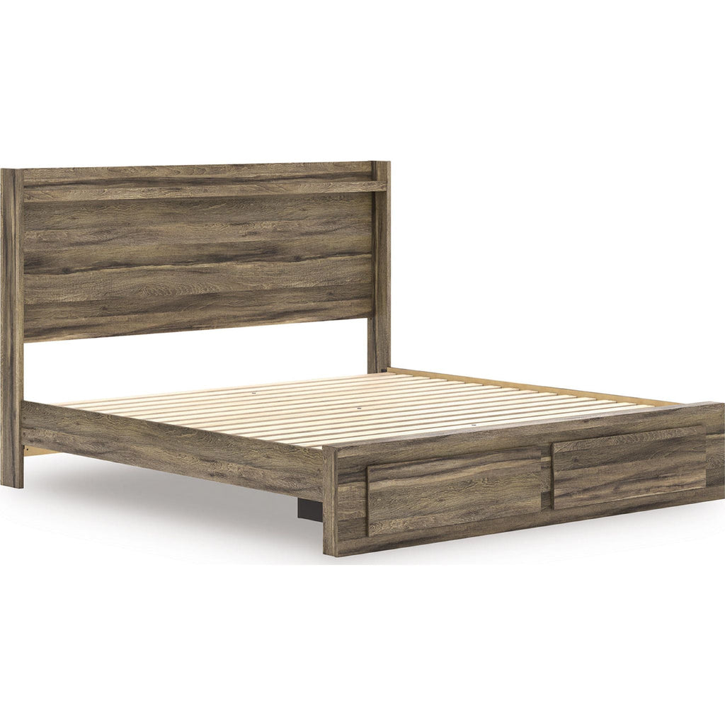 Elbrim Storage Bed - Brown
