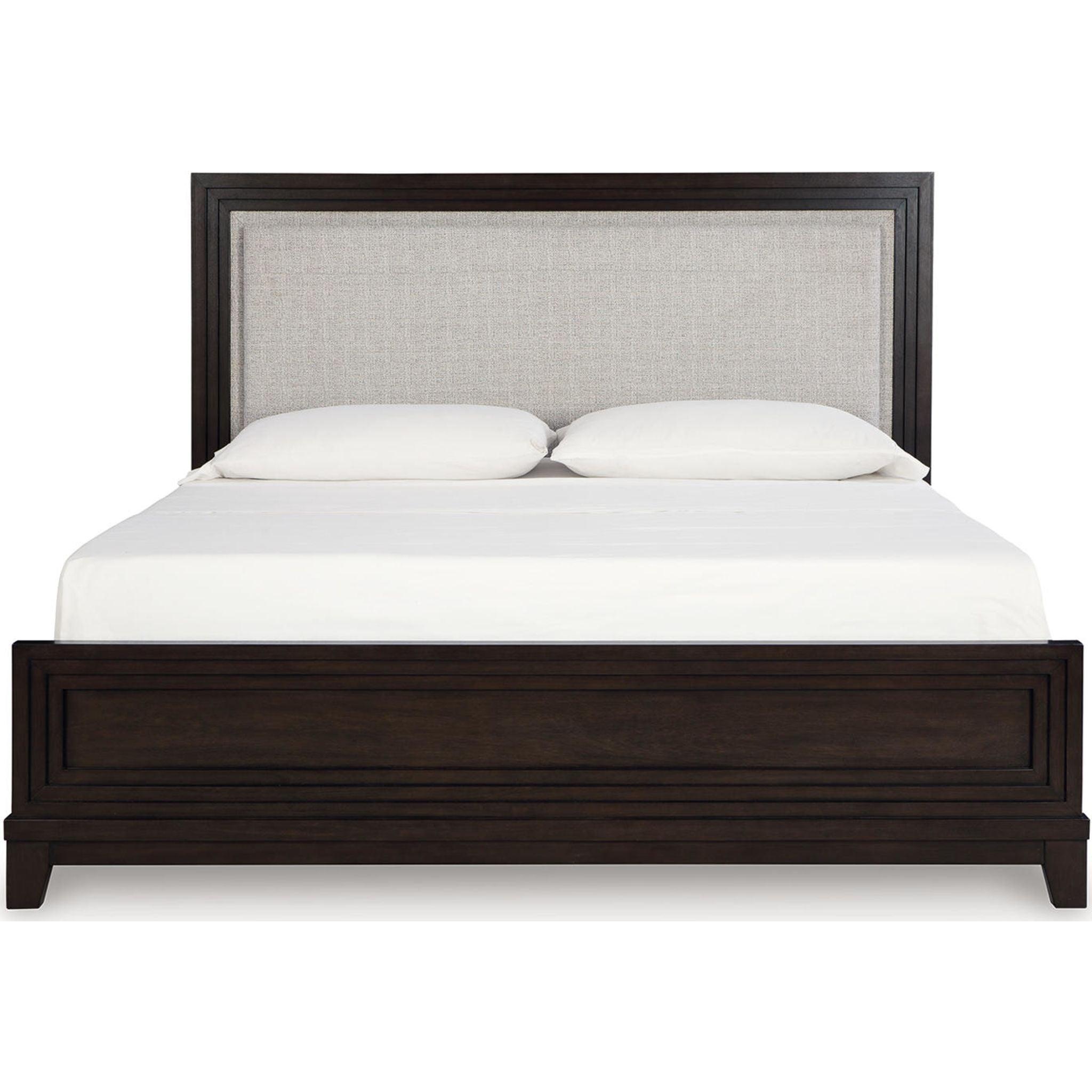 Neymorton Panel Bed - Dark Grayish Brown