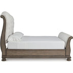 Ardenfield Sleigh Bed - Light Brown