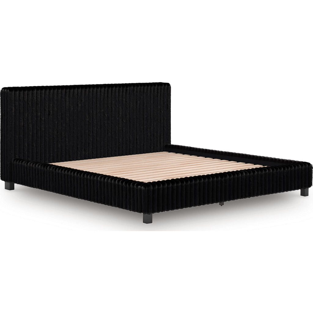 Zuraleus King Upholstered Bed - Black