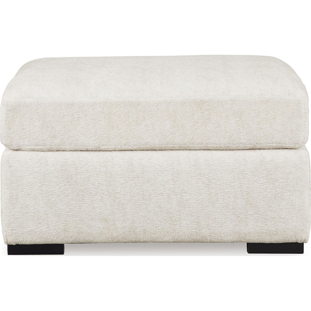 Chessington Oversized Accent Ottoman - Ivory