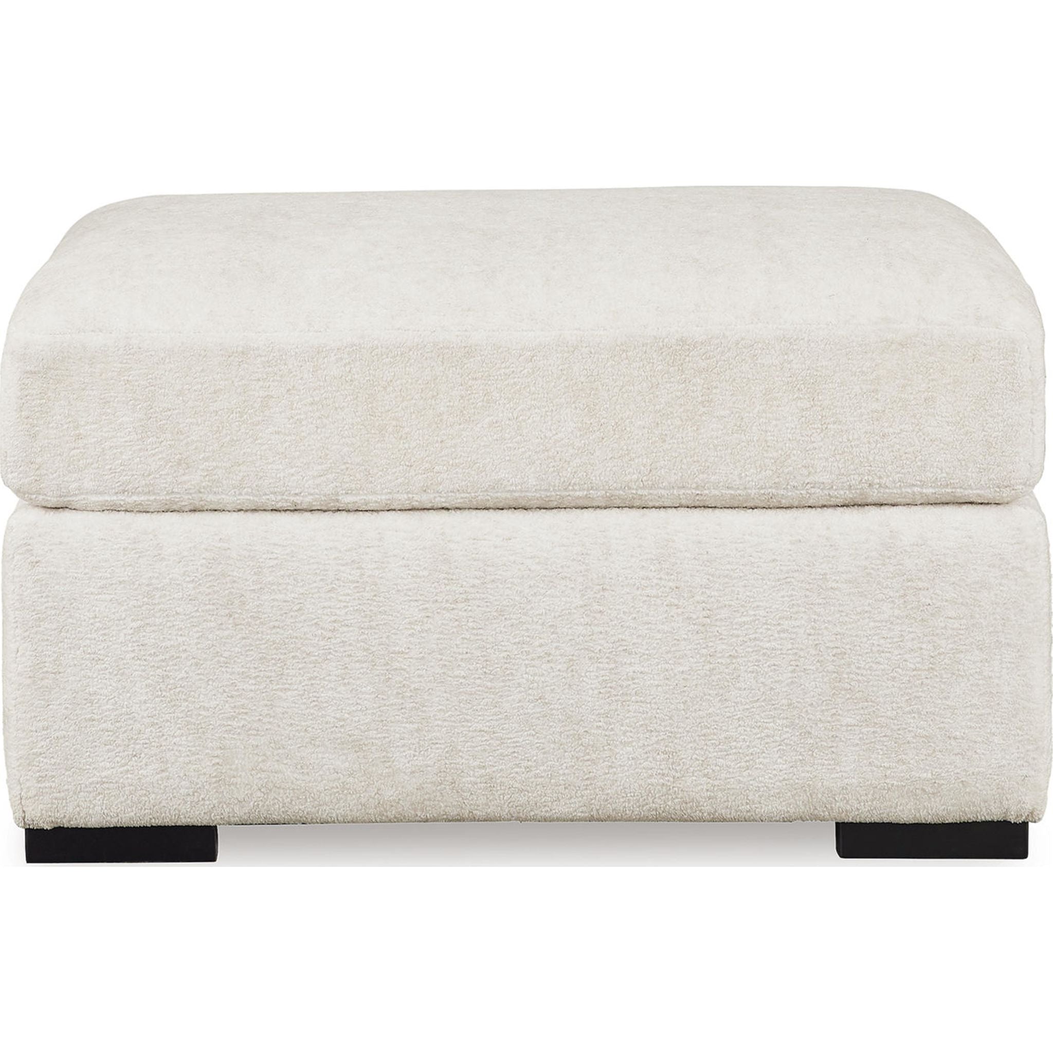 Chessington Oversized Accent Ottoman - Ivory