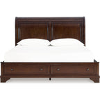 Trellington Queen Sleigh Storage Bed