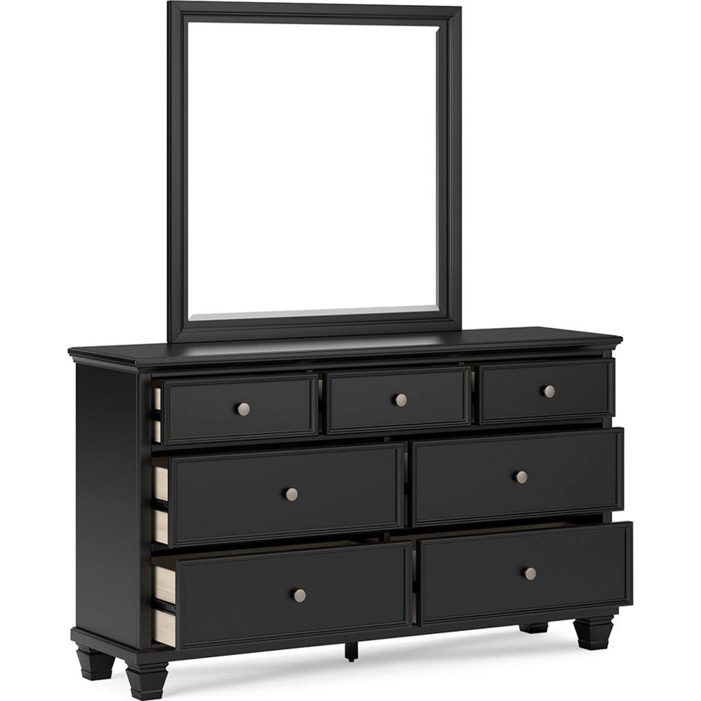 Lanolee 6 Piece Panel Bedroom - Black