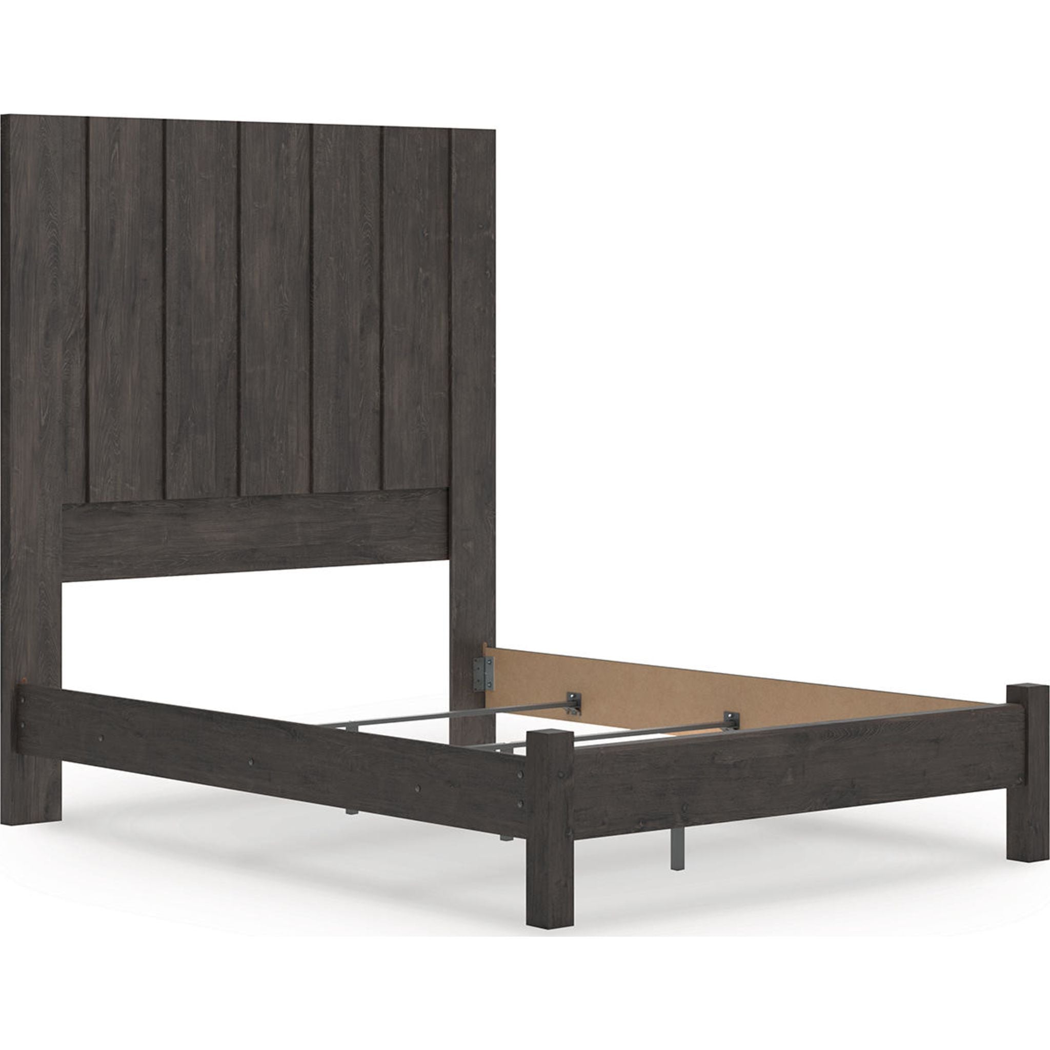 Fraluna Queen Panel Bed - Charcoal