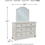 Robbinsdale Dresser and Mirror - Antique White