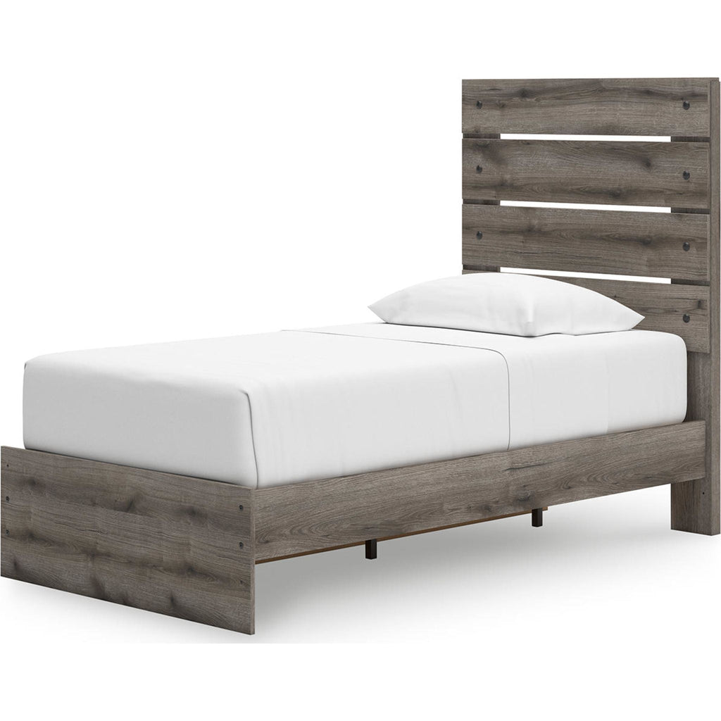 Graystorm Twin Storage Bed - Brown Gray
