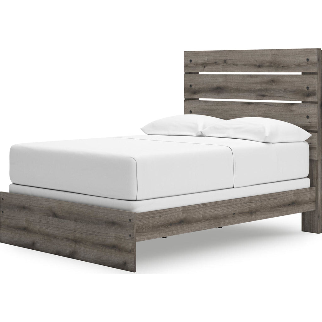 Graystorm Full Panel Bed - Brown Gray