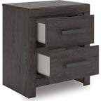 Prendonea Nightstand - Charcoal
