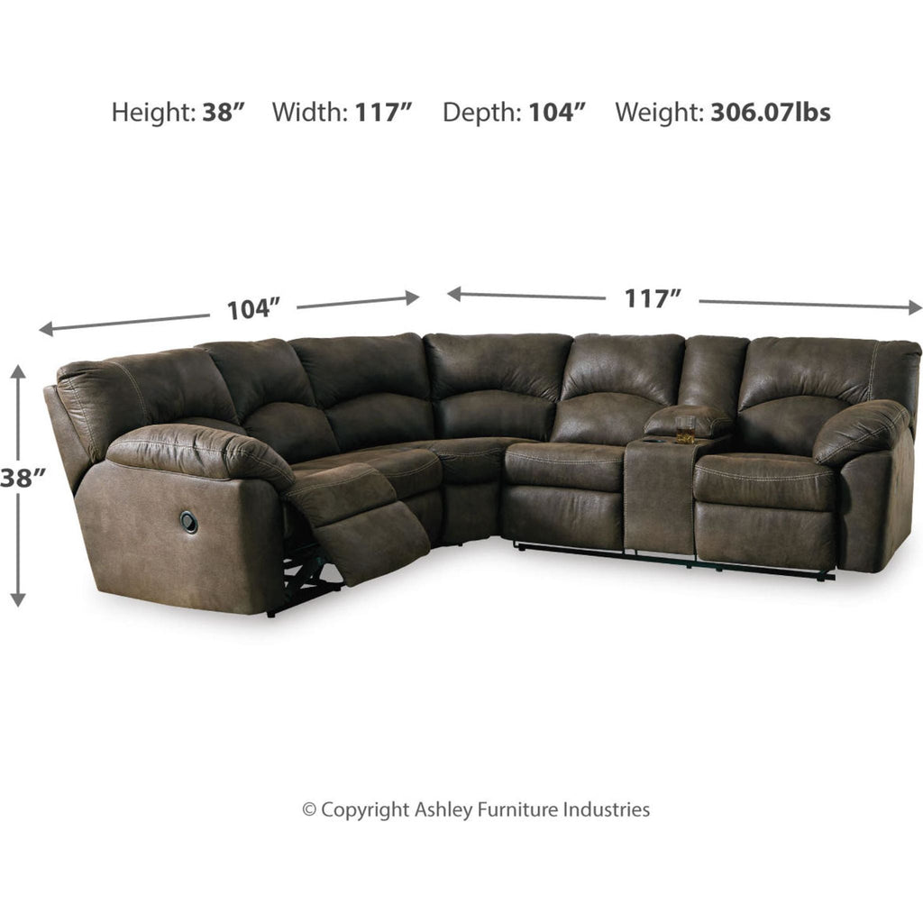 Tambo 2 Piece Reclining Sectional