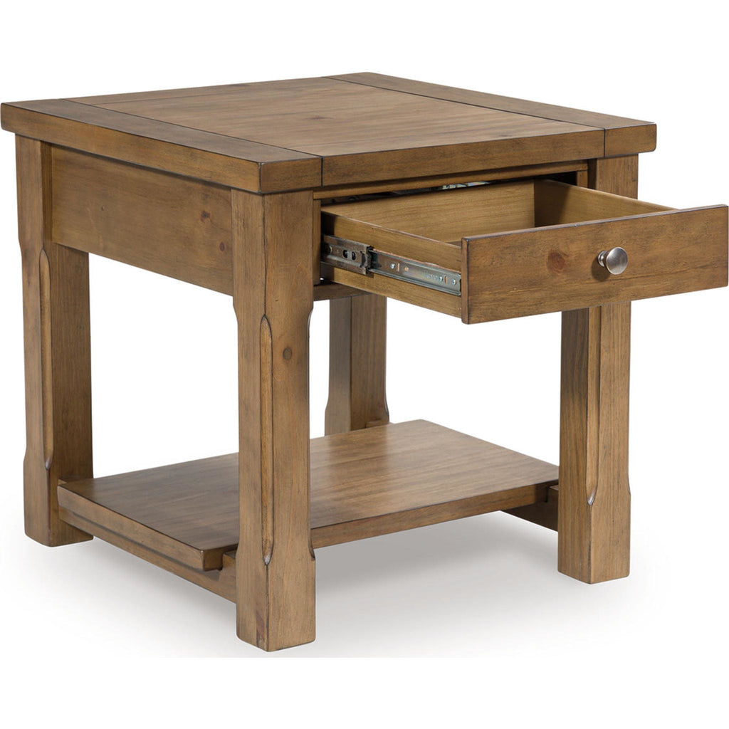 Vandenmore End Table - Medium Brown