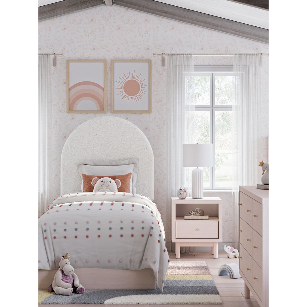 Wistenpine Twin Storage Bed - Blush