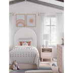Wistenpine Twin Storage Bed - Blush
