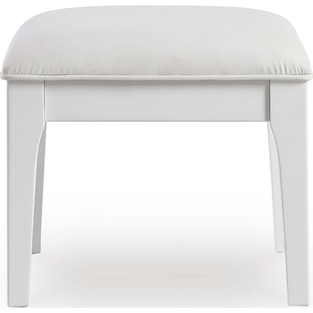 Chalanna Vanity Stool - White