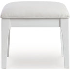 Chalanna Vanity Stool - White