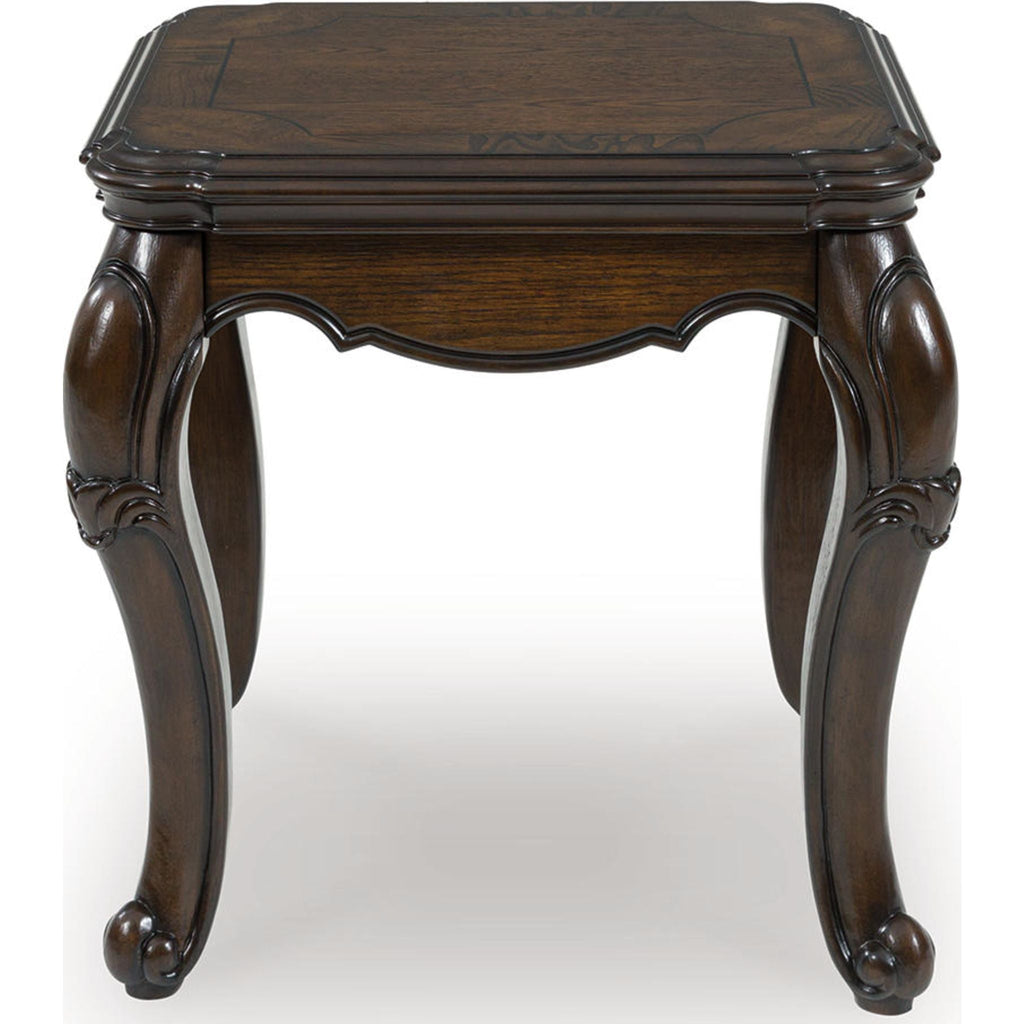 Maylee End Table - Dark Brown