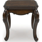 Maylee End Table - Dark Brown
