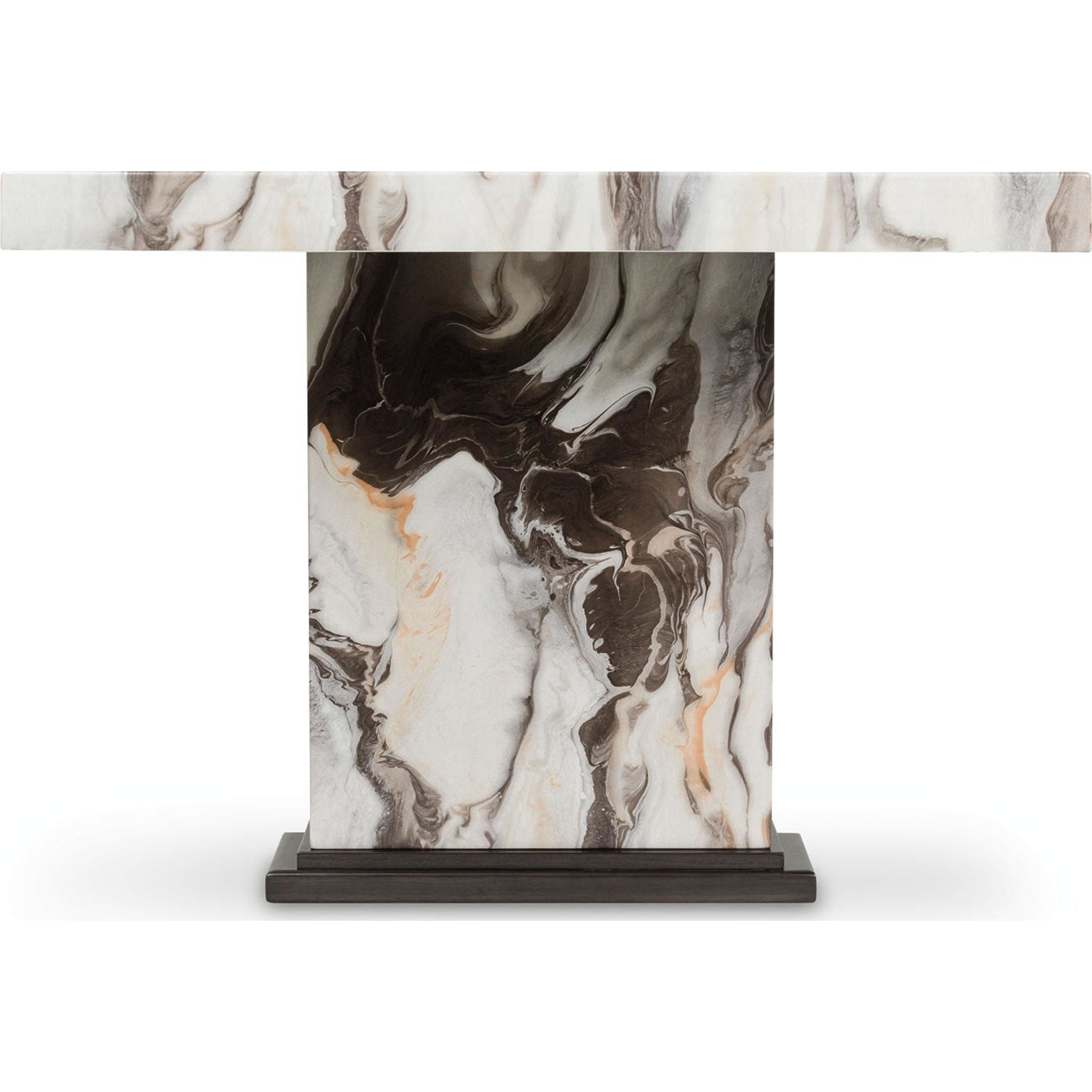 Jeshina Dining Table - Dark Brown/Beige - (PCD581D4)