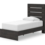 Hollivern Twin Storage Bed - Dark Gray