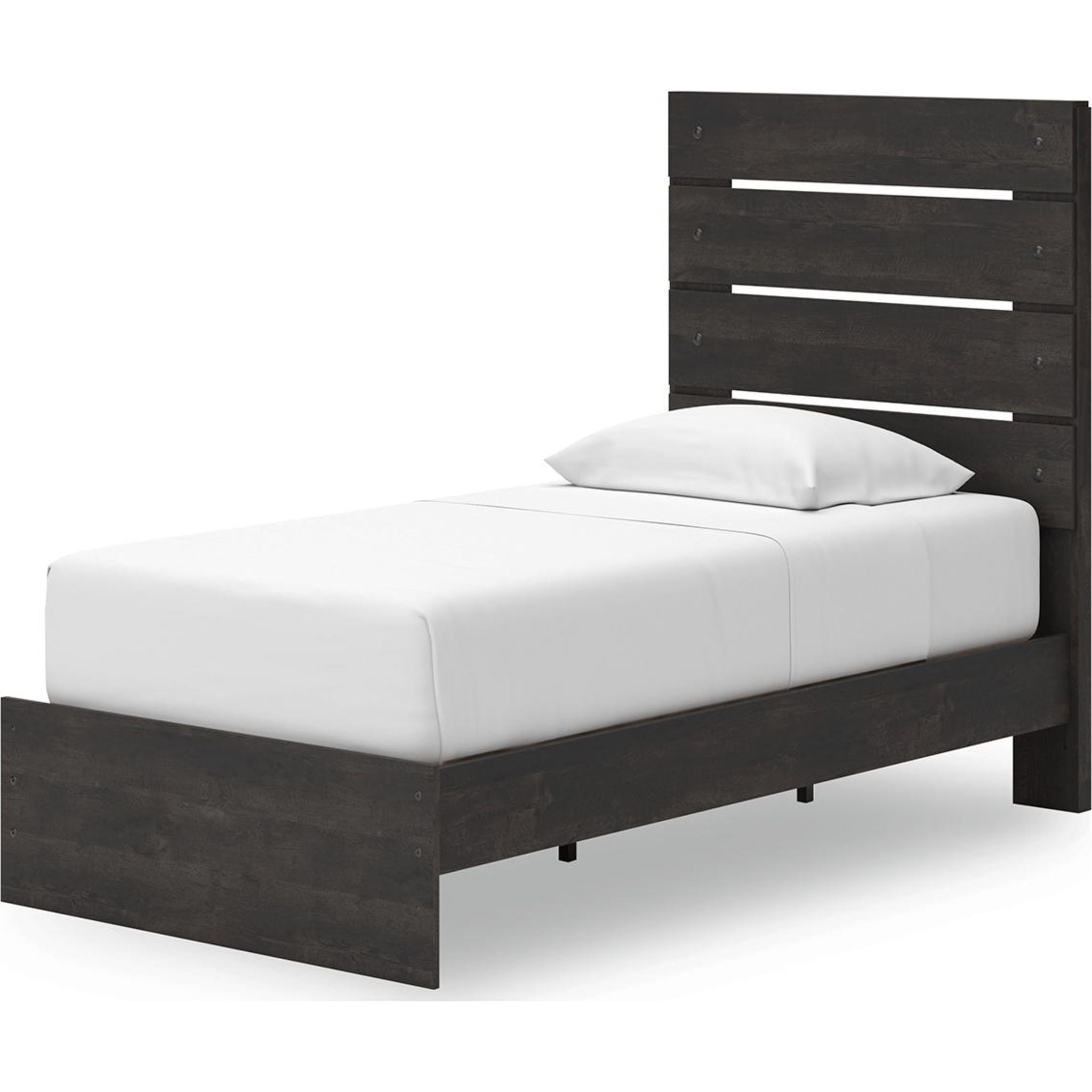 Hollivern Twin Storage Bed - Dark Gray