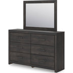 Hollivern Dresser and Mirror - Dark Gray