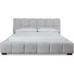Grendusk Upholstered Bed - Light Gray