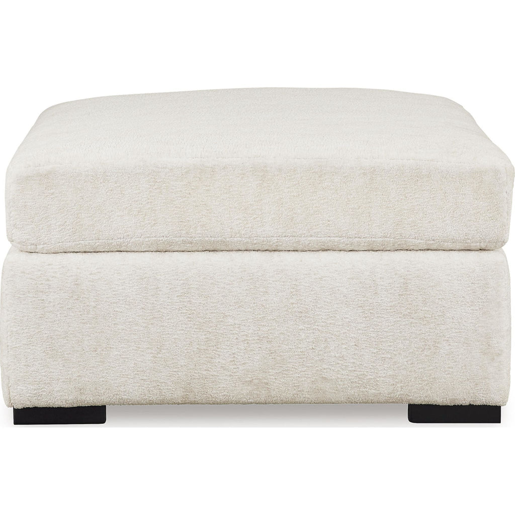 Chessington Oversized Accent Ottoman - Ivory