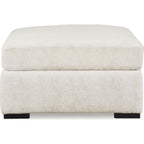 Chessington Oversized Accent Ottoman - Ivory