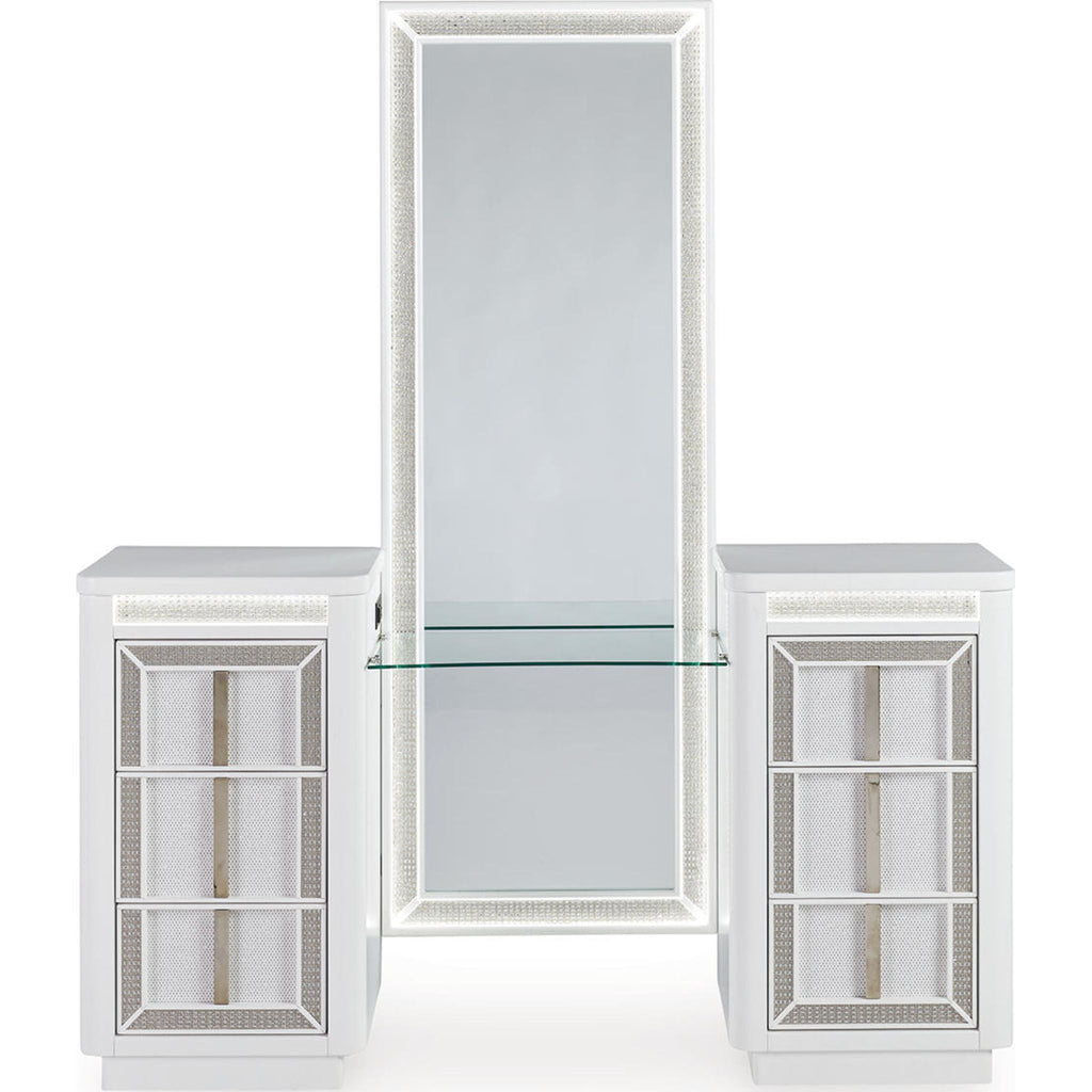 Chalanna Vanity and Mirror - White