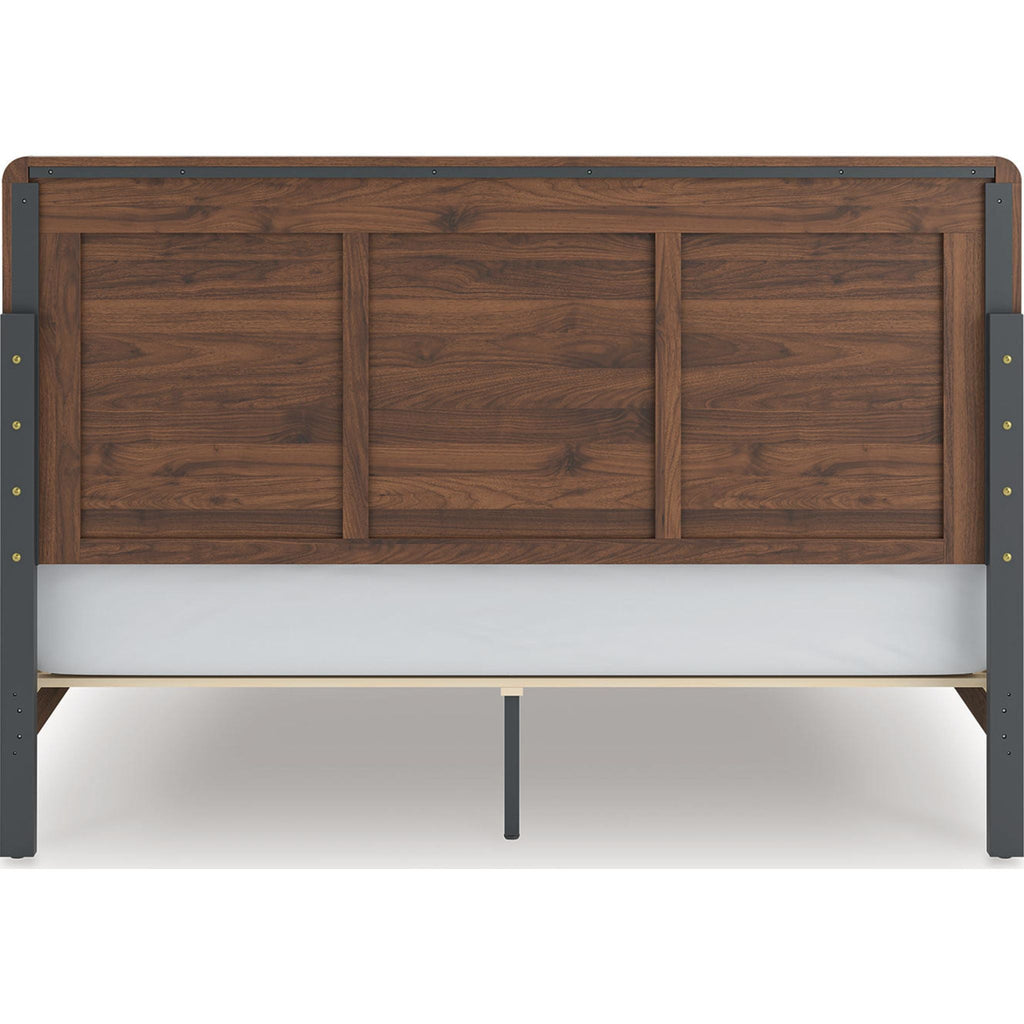 Fortlorn King Panel Bed - Walnut Brown