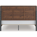 Fortlorn King Panel Bed - Walnut Brown