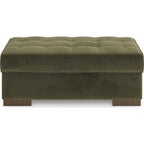 Caspian-Town Oversized Accent Ottoman - Olive
