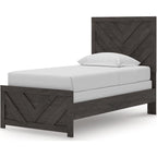 Prendonea Twin Panel Bed - Charcoal