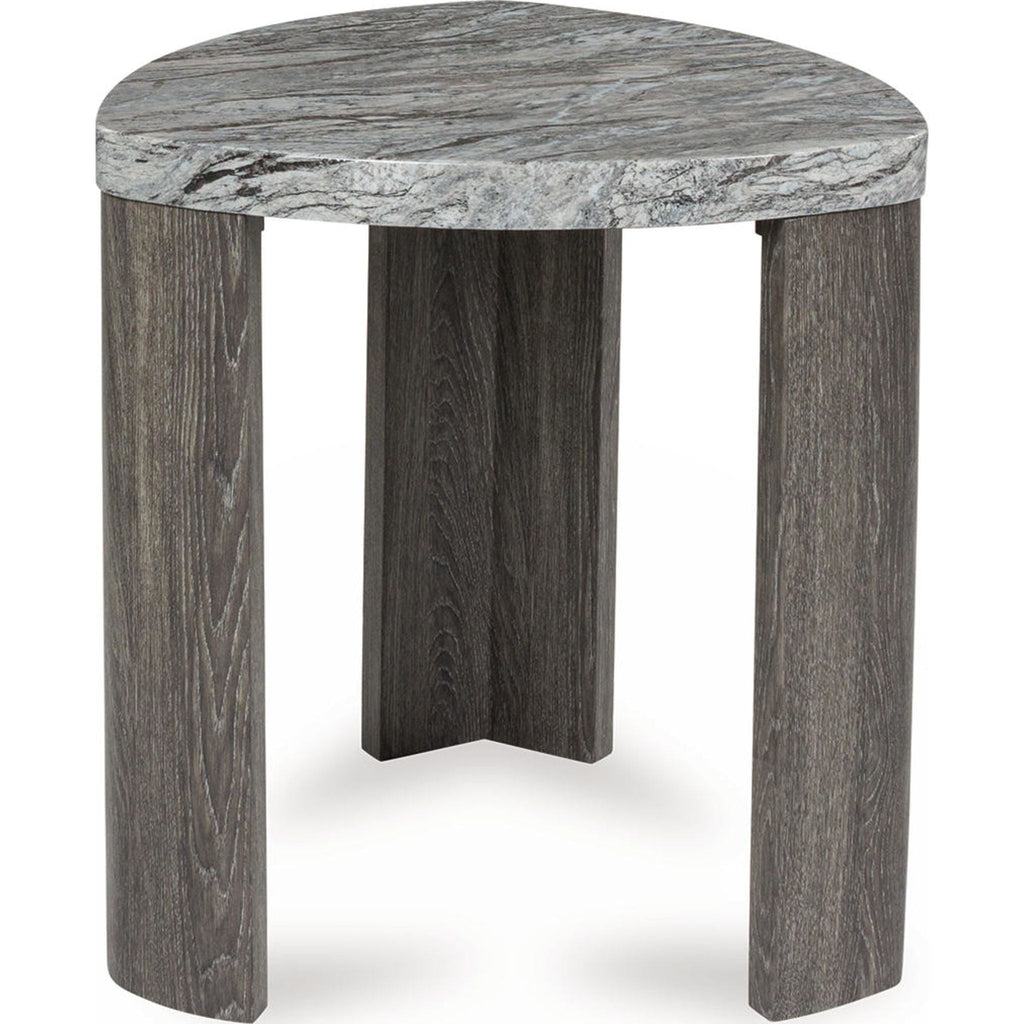 Surmour End Table - Gray/Brown