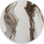 Jazmore End Table - Brown/Brass Finish