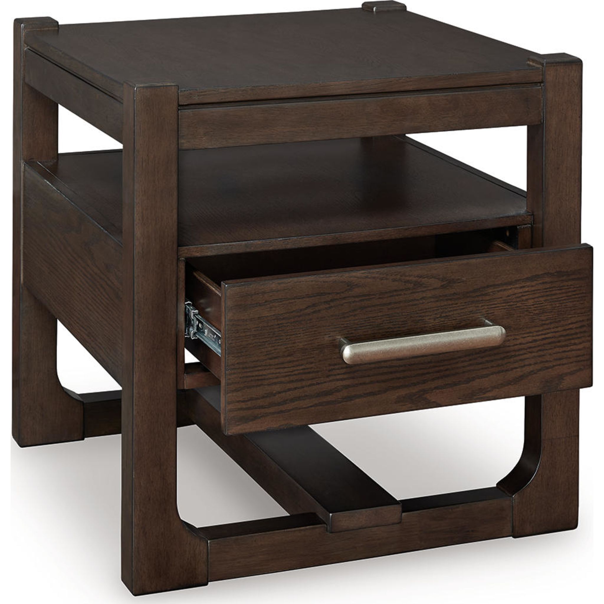 Breckington End Table - Dark Brown