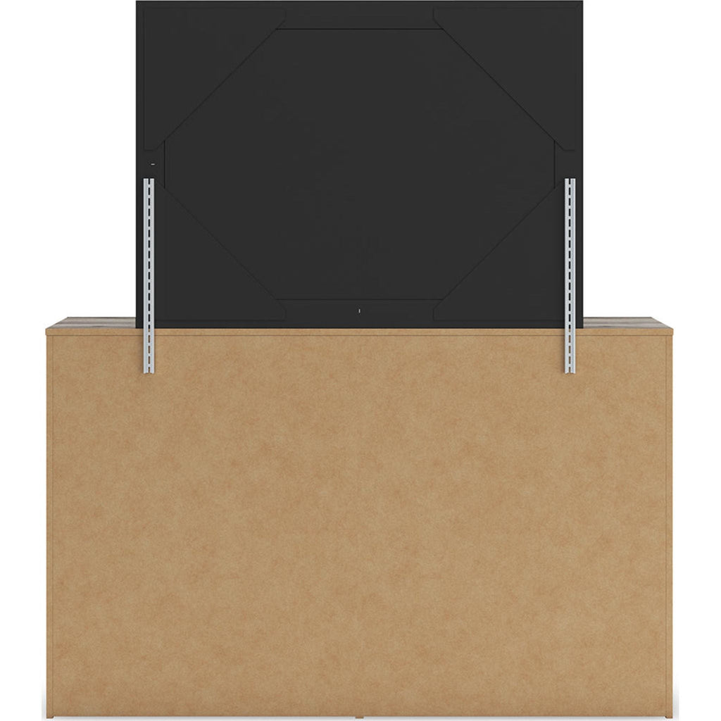 Graystorm Dresser and Mirror - Brown Gray