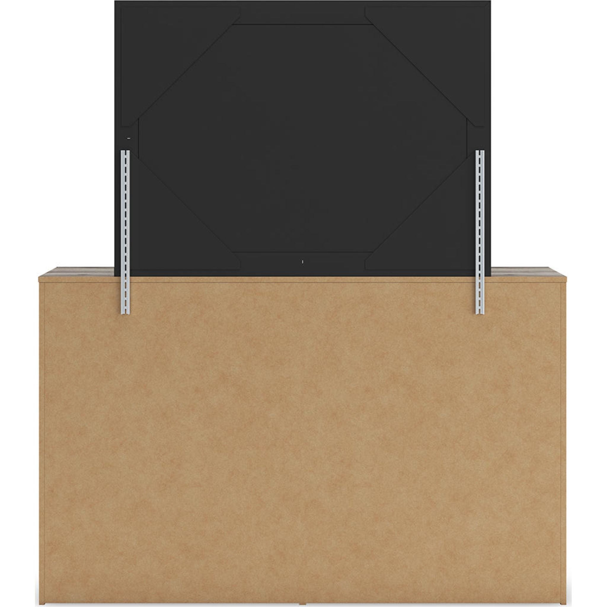 Graystorm Dresser and Mirror - Brown Gray