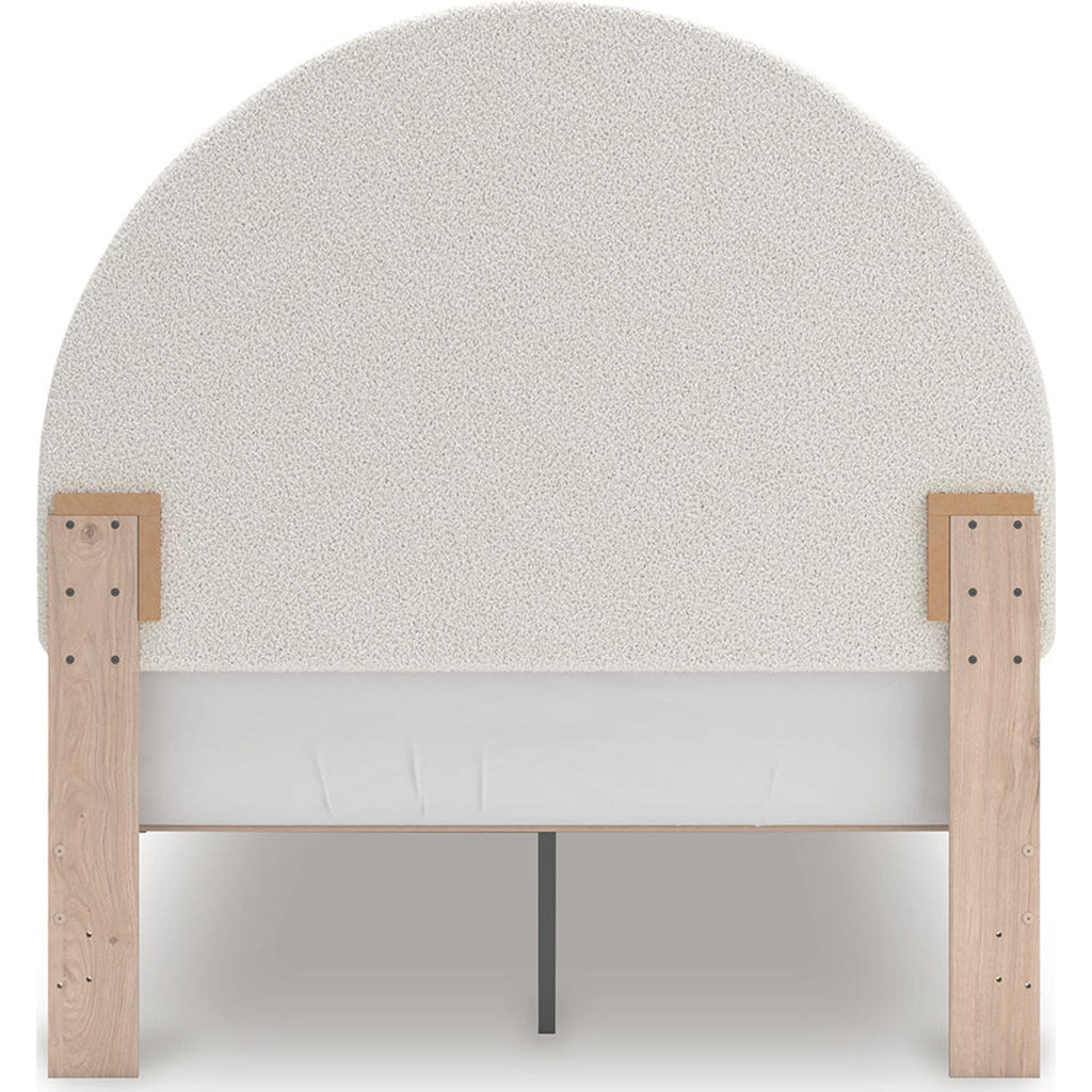 Arloster Platform Bed - Tan/White