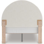 Arloster Platform Bed - Tan/White