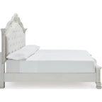 Montelaine King Panel Bed - Antique White