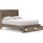 Elbrim Storage Bed - Brown