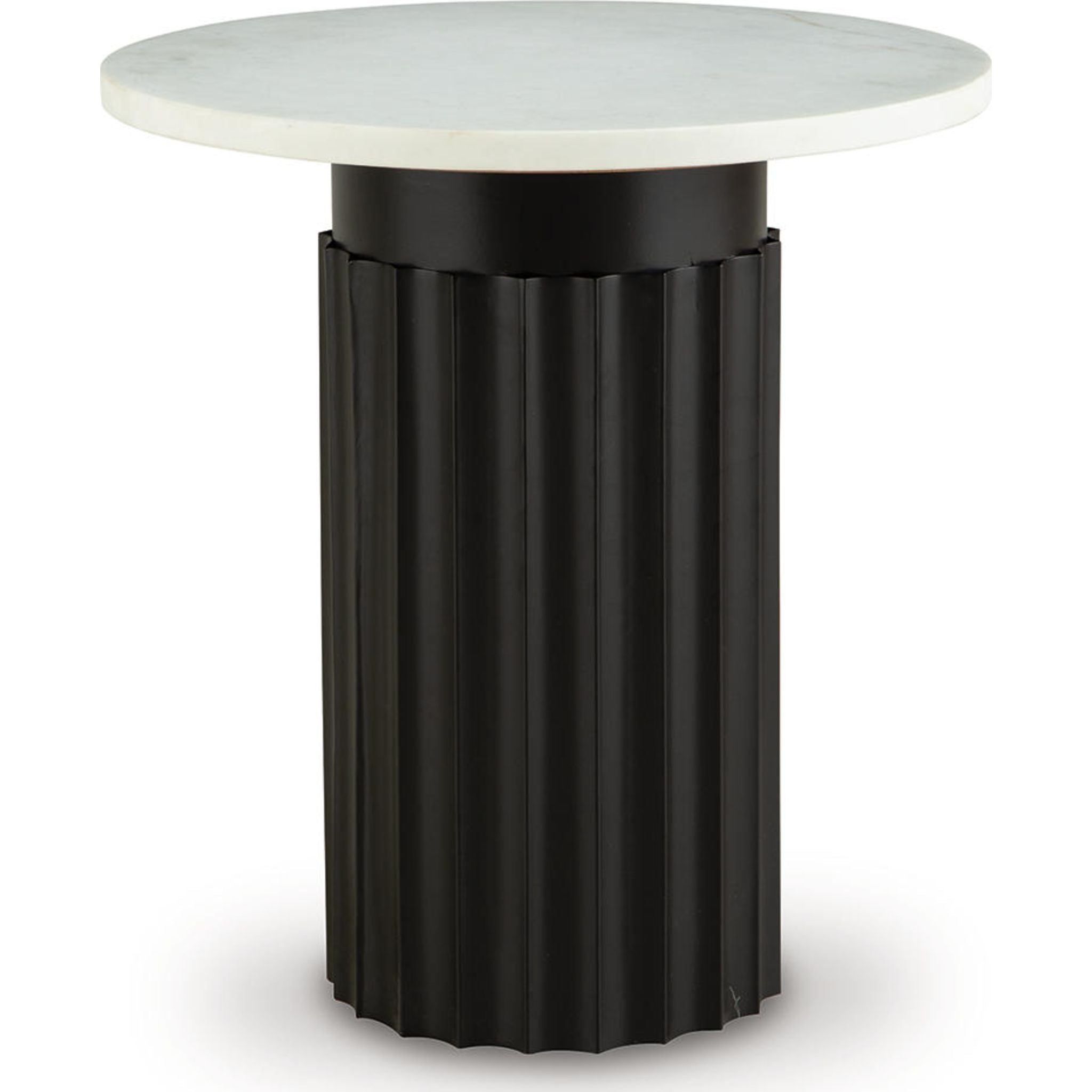Wainstone Accent Table - Black/White