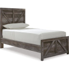 Wynnlow Crossbuck Panel Bed - Gray