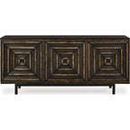 Fair Ridge Accent Cabinet - Distressed Black