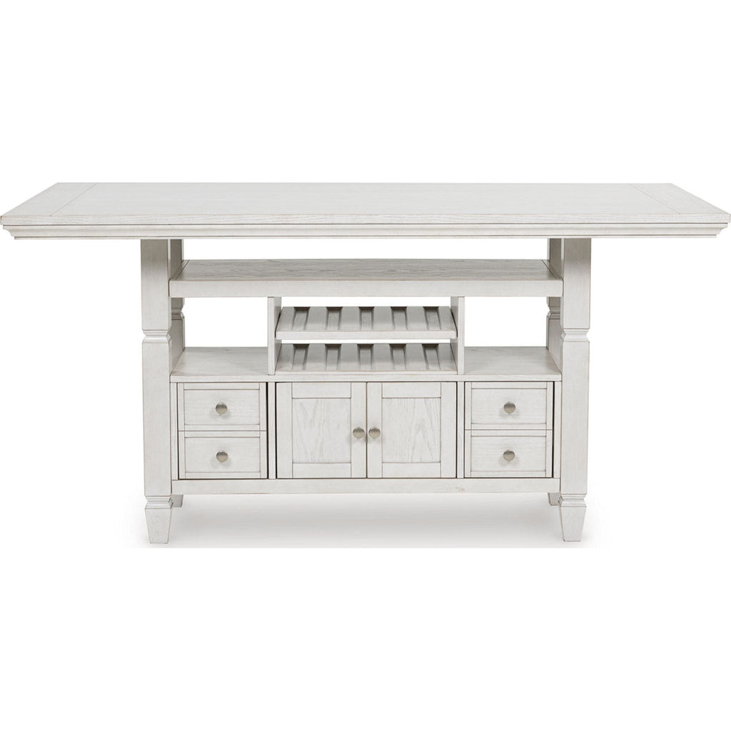 Robbinsdale Counter Height Table - Antique White - (D642D7)