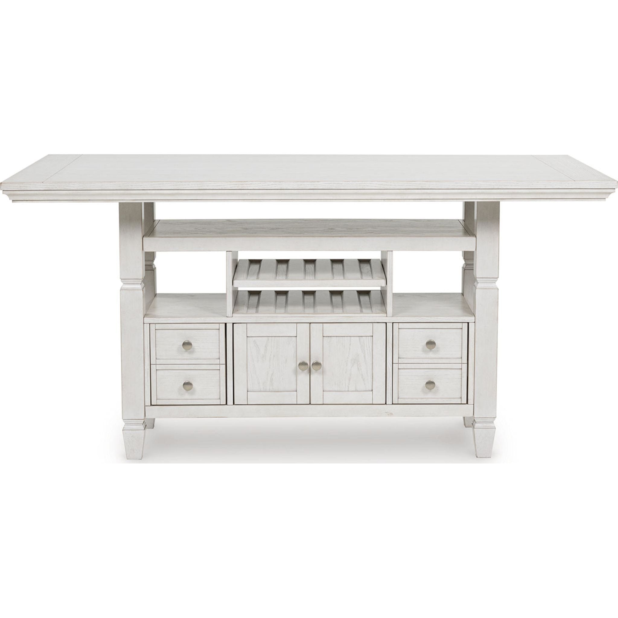 Robbinsdale Counter Height Table - Antique White - (D642D7)